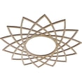 thumbnail image 2 of Ekena Millwork 22"OD x 8 1/2"ID x 3/8"T Eleanor Wood Fretwork Pierced Ceiling Medallion, Hickory, 2 of 3