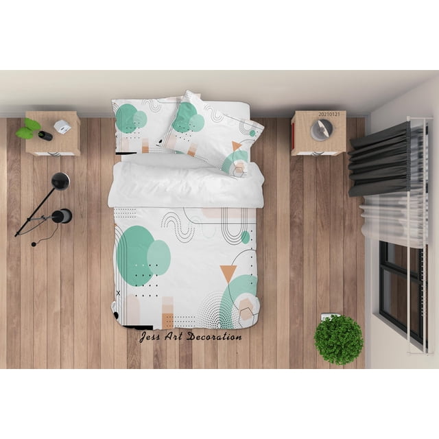 3D Abstract Geometric Pattern Quilt Cover Set Bedding Set Duvet Cover