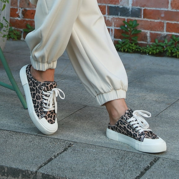 JENN ARDOR Mules for Women Slip On Women's Flats Comfortable Closed Toe Backless Loafers Women's Mules Canvas Shoes Low Top Slippers Shoes