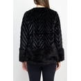thumbnail image 5 of Women's Nina Leonard Chevron Faux-Fur Bolero Color: Mink Size: SMALL, 5 of 9
