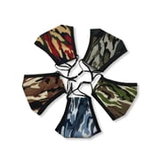 5-Pack Fashionable 100% Cotton Face Masks with Adjustable Ear Loops- Many Prints