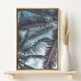 thumbnail image 2 of PixonSign Framed Canvas Print Wall Art Palm Trees Against Cloudy Sky Nature Ocean Photography Modern Art Nautical Scenic Colorful Multicolor Pastel for Living Room, Bedroom, Office - 24"x36" Natural, 2 of 5