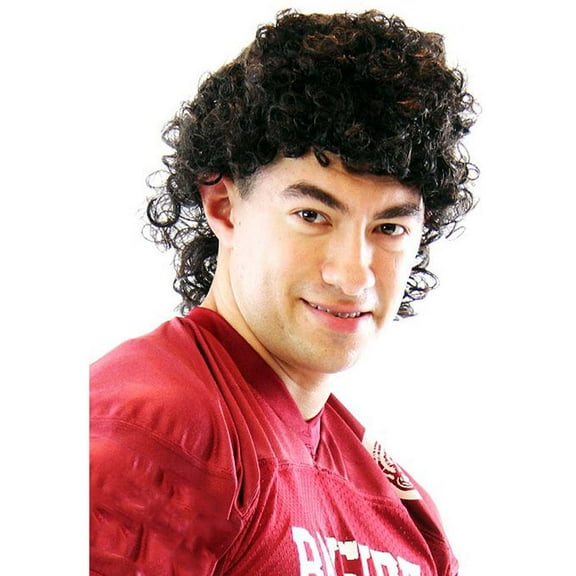 Bell Saved Brown Curly Mullet Wig