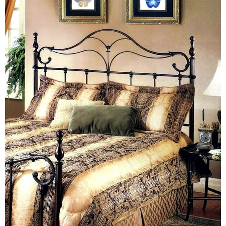 bronze headboard scrolled bennett finish antique king metal