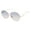 Rose Gold & White, variant on Martha Stewart Women's MS179 Metal UVA and UVB Protective Retro Round Fashion Sunglasses, 58mm