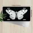 thumbnail image 2 of Monochrome Butterfly Front License Plate, Metal License Plate, Funny Standard Plates Personalized Novelty Decorative For Men/Women/Boys/Girls Car 6×12 Inch, 2 of 6