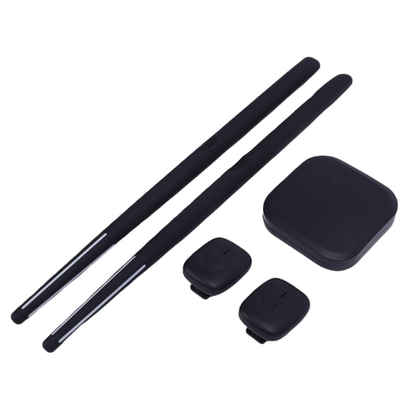 Air Air Drum Sticks Kit Multifunctional 3D Motion Sensor 8 Sounds RGB Portable Electronic Drum Set with Foot Pedal