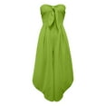 thumbnail image 3 of Trendy Women's Sleeveless Jumpsuit - Tie Waist Ruffled Loose Fit - Pocketed for Parties & Vacations, 3 of 4