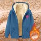 thumbnail image 2 of WILLBEST Sudadera con Capucha para Mujer, Estilo Otoño/Invierno, con Estampado Cómodo y Cremallera Gruesa Grande, 2 of 5