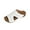 White, variant on Admvng Sandals For Women 2025 Soft Leather Sandal Comfortable Walking Casual Slip on Summer Sandals 36-43