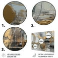 thumbnail image 3 of Designart "Radical Simplicity Gold and Grey II" Modern Midcentury Metal Wall Decor, 3 of 5