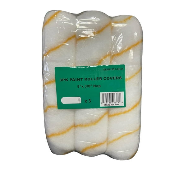 3PK Paint Roller Covers