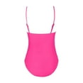 thumbnail image 5 of WAYUTE Womens Swimsuits One Piece Solid Color Bikini Swimsuit with Adjustable Straps and Open Back Design Stylish Beach Swimwear for Summer, 5 of 5