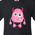 thumbnail image 4 of Inktastic Cute Monster, Smiling Monster, Pink Monster, Horns Youth T-Shirt, 4 of 5