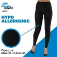 thumbnail image 3 of ABSOLUTE SUPPORT Plus Size Footless Compression Pantyhose 20-30mmHg Black, 2X-Large, 3 of 8