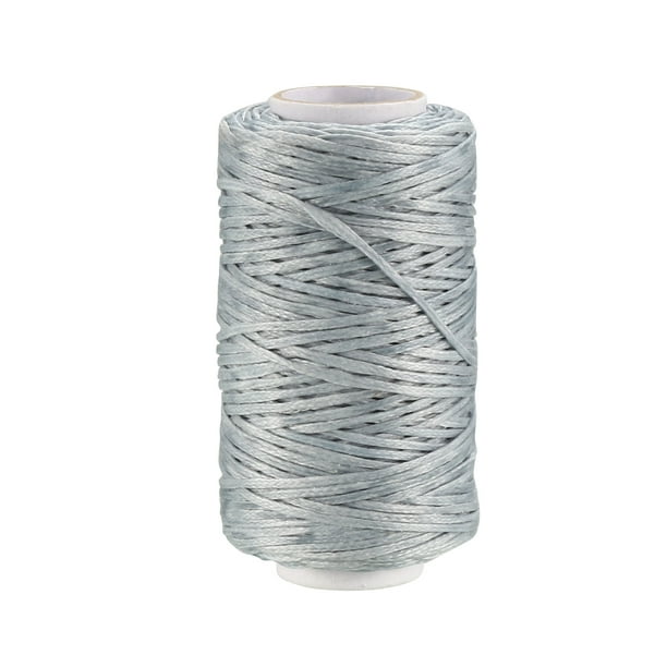 Hilo encerado para coser Uxcell Cordón de cuero gris claro 1 pieza
