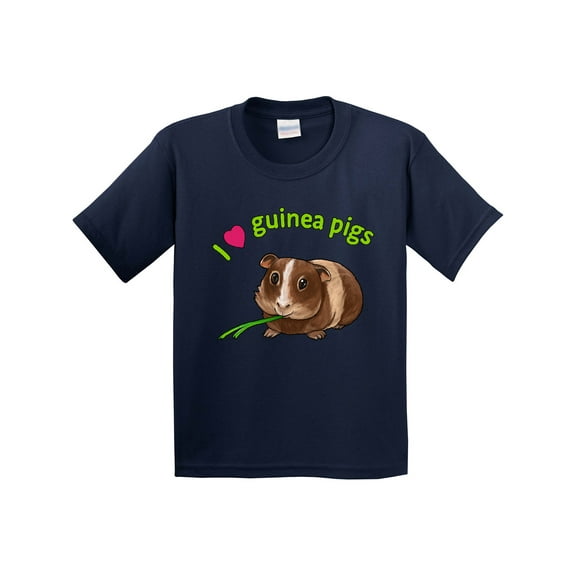 Inktastic I Love Guinea Pigs Youth T-Shirt