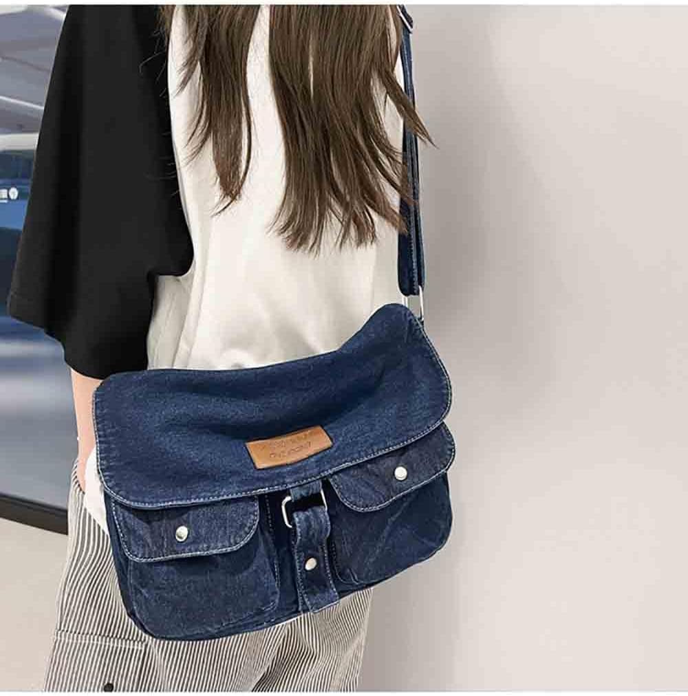 Fashion denim handbag shoulder bag large capacity retro Fashion denim handbag shoulder bag large capacity retro