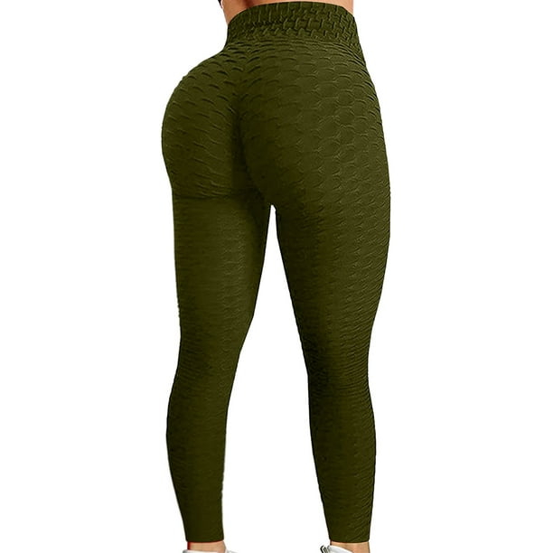 Bseka plus size leggings for women Stretchy tummy control Butt