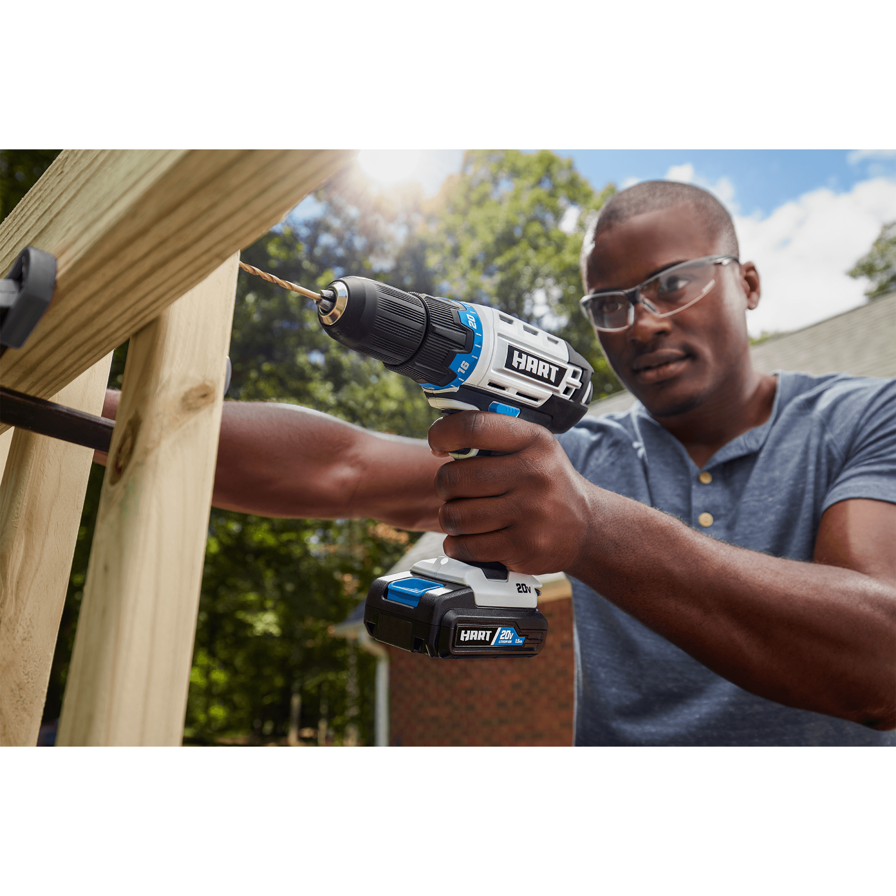 HART 20-Volt Cordless 1/2-inch Drill/Driver Kit (1) 1.5Ah Lithium-Ion Battery - image 9 of 17