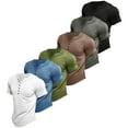 thumbnail image 7 of Fjuchai Men's Short Sleeve Shirts Summer Casual T-Shirt Fashion V-Neck Shirts Cotton Solid Color Tee Tops for Mens S-2XL, 7 of 7