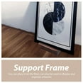 thumbnail image 2 of ELAYARD Large Mirror Stand Holder Full Length Mirror Stand Wood Deep Walnut Anti-slip Support For Interior Design 1Set, 2 of 6