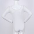 thumbnail image 7 of Runhomal Kids Girls Long Sleeves Round Neck Plain Ballet Dance Leotard Gymnastics Exercise Yoga White 8, 7 of 7