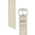 thumbnail image 5 of HIRSCH Princess Leather Watch Strap - Beige - M - 16mm - Stainless Steel Silver Bckle, 5 of 9