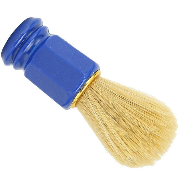 Men Shaving Brush Soft Hair Beard Cleaning Brush Men's Shave Supply for Home BarberBlue