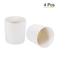 thumbnail image 3 of Uxcell 6" Round Plastic Planter Flowerpot Container Indoor Outdoor, White 4 Pack, 3 of 6
