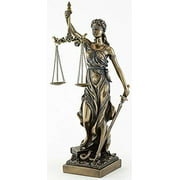 JFSM INC. Blind Lady Justice Statue Sculpture - Greek Roman Goddess of Justice