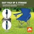 thumbnail image 4 of Ozark Trail Quad Folding Camp Chair with Cup Holder, Blue, 4 of 12