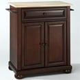 thumbnail image 3 of Bowery Hill Traditional Wood Kitchen Island in Mahogany/Natural, 3 of 7