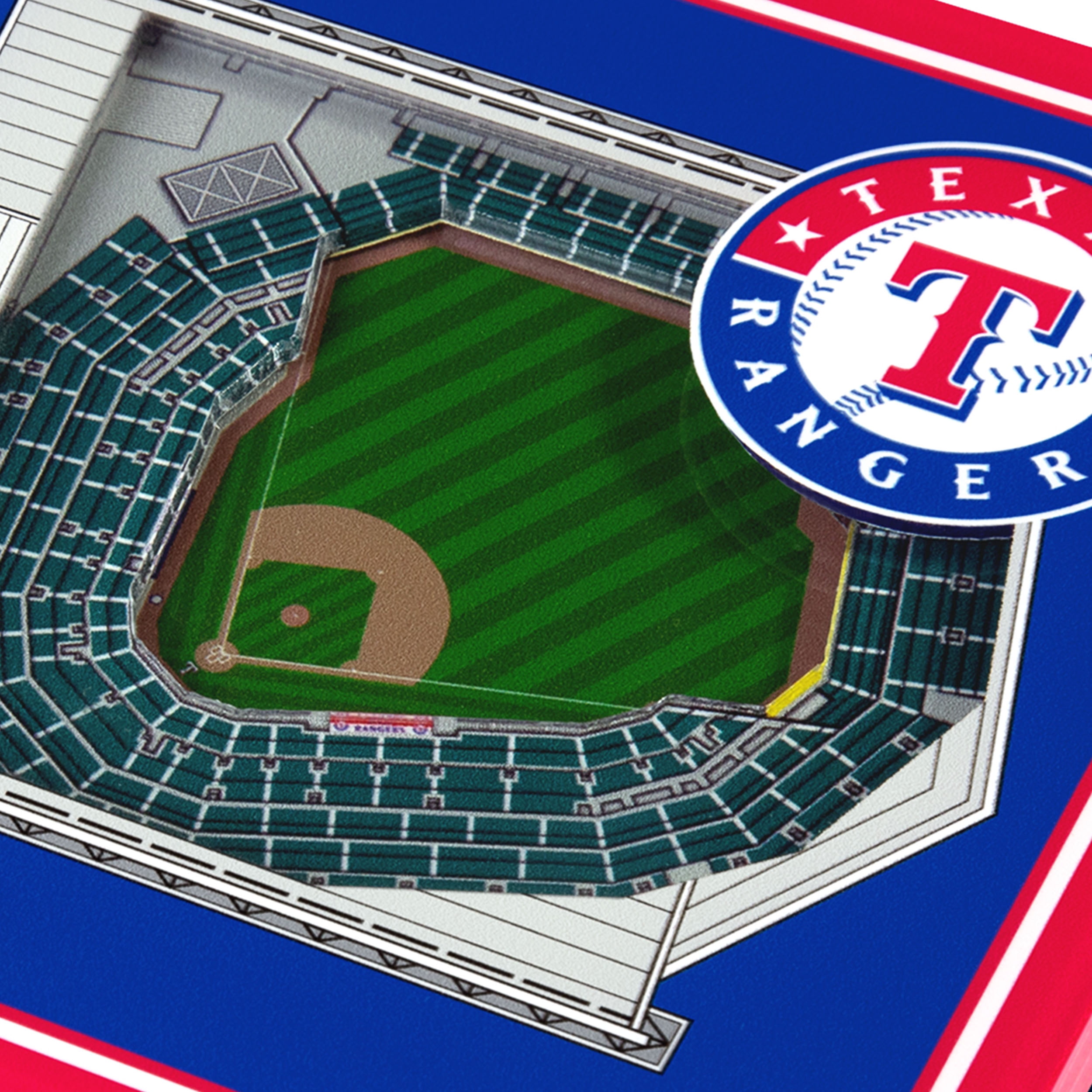 YouTheFan MLB Texas Rangers Stadiumview Cribbage