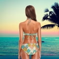 thumbnail image 5 of Woman's Sexy Swimwear Scandinavian Style Mountains 2 Pcs Push-up Halter Pad Swimsuit/Bathing/Bikini Set, X-Large, 5 of 6
