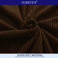 thumbnail image 4 of 2024 Solid Print Polyester Loveseat Slipcover  Chocolate, 4 of 6