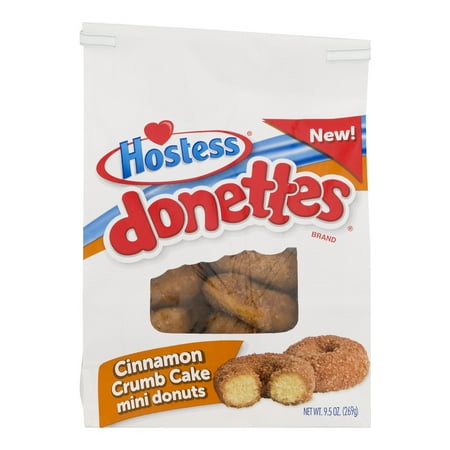 Hostess Donettes Cinnamon Crumb Cake Mini Donuts, 9.5 oz - Walmart.com