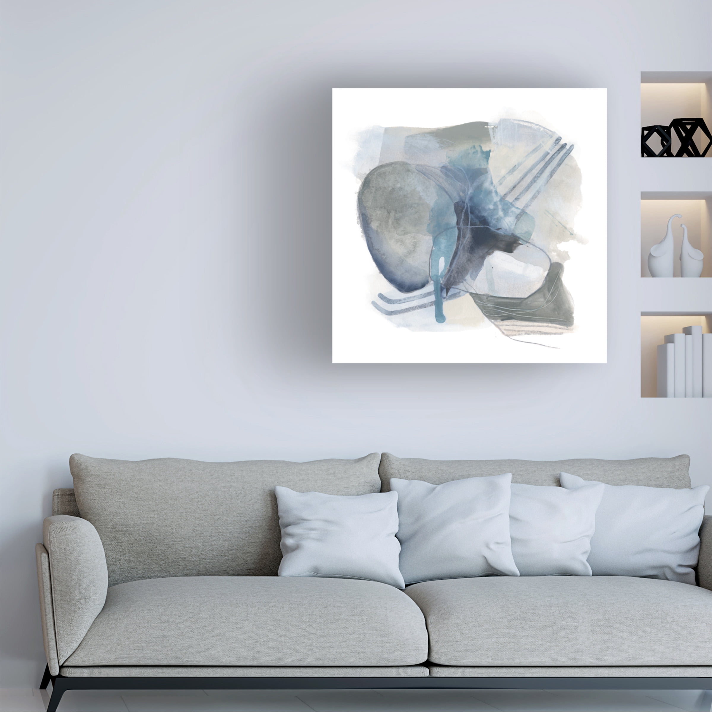 June Erica Vess 'Stone Elilpses II' Canvas Art