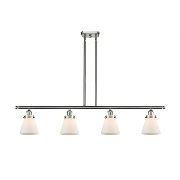 Innovations 916-4I-SN-G61-LED Small Cone 3 Light Island Light part of the Ballston Collection, Brushed Satin Nickel