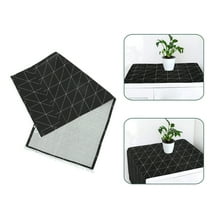 STOBOK Waterproof Black Refrigerator Protective Cover for Home Use Cotton Linen