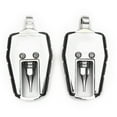 thumbnail image 6 of Krator Adjustable Highway Foot Pegs Skull Footrest Compatible with Harley Davidson FLHR Road King 1994-2021, 1 Pair, Chrome, 6 of 6