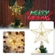 thumbnail image 3 of Estrella para la parte superior del árbol de Navidad con cadena de luces LED Lámpara de estrella brillante para la parte superior del árbol de Navidad para la decoración navideña del hogar, 3 of 10