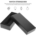 thumbnail image 4 of Watch Box Holder Rectangular Cushion Organizer Storage Box Jewelry Bracelet Storage Gift Case (Black), 4 of 8