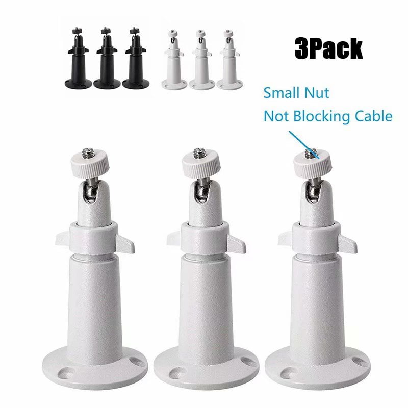 3 Wall Security Camera Mount Bracket Adjustable Arlo Pro 2 Arlo Pro Cam Black