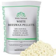 White Beeswax Pellets 8 oz, Organic, Pure, Natural, Cosmetic Grade, Bees Wax Pastilles, Triple Filtered, Great For DIY Lip Balms, Lotions, Candles By White Naturals…