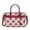 Burgundy Red, variant on MKF Collection Vivian Plaid Vegan Leather Women's Satchel Bag, Elegant Top-handle Purse Handbag by Mia K - Black