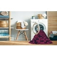 thumbnail image 2 of Ahgly Company Machine Washable Indoor Square Transitional Raspberry Red Area Rugs, 8' Square, 2 of 7