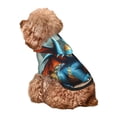 thumbnail image 5 of Honeii Adorable Blue Baby Dragon Print Small Dog Hoodies Pet Hooded Sweatshirts Fall Winter Puppy Cat Sweaters Warm Clothes for Small Dogs Outfits Costume-Medium, 5 of 7