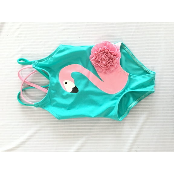 Jamlynbo Toddler Baby Girls Swimsuit One Piece Flamingo Bikini Swimming Bathing Suit Swimwear Little Kids Tankini Set Beach Wear