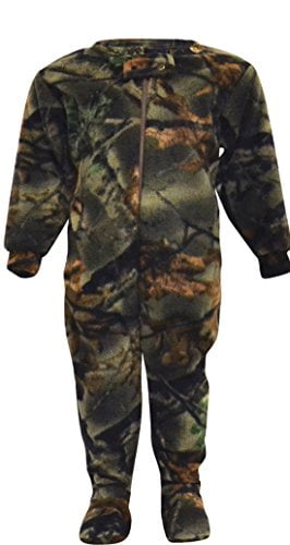 Infant Camo One Piece Footed Fleece Crawler/…